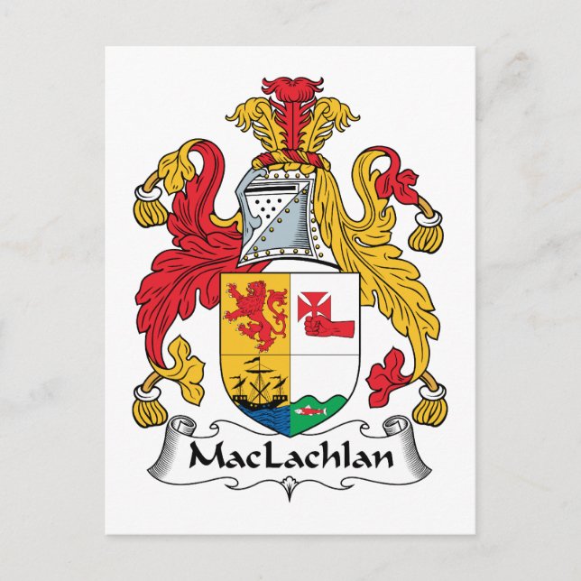 Carte Postale MacLachlan Family Crest (Devant)