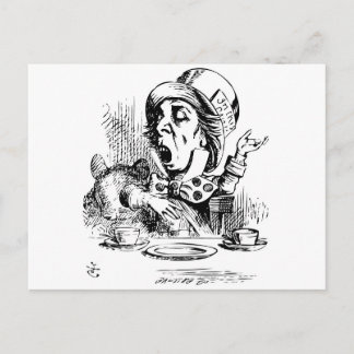 Carte Postale Mad Hatter engaging in rhetoric