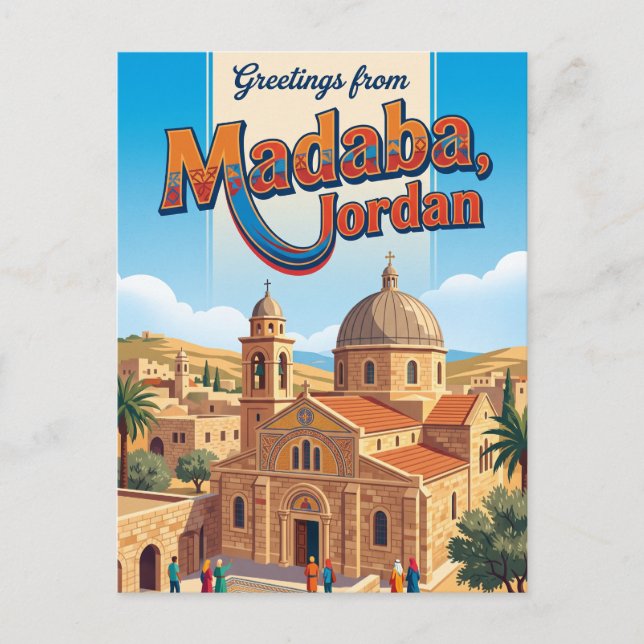 Carte Postale Madaba Jordanie (Devant)