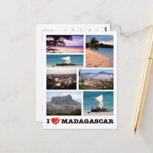 Carte Postale Madagascar - I Love -