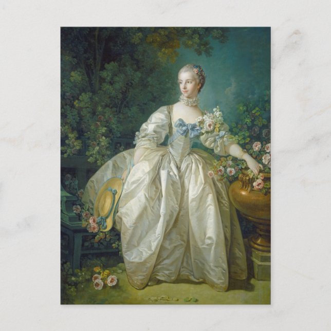 Carte Postale Madame Bergeret, c. 1766 (huile sur toile) (Devant)