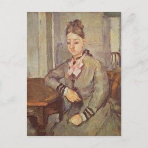 Carte Postale Madame Cezanne Leaning on a Table, 1873-1877