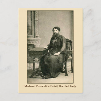 Carte Postale Madame Clementine Delait, Dame Portée