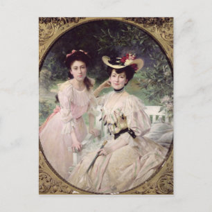 Carte Postale Madame Collas et sa fille, Giselle, 1903