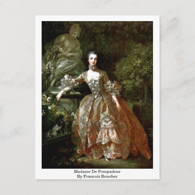 Carte Postale Madame De Pompadour Par François Boucher (Devant)
