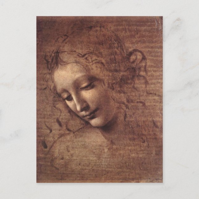 Carte Postale Madame des cheveux Disheveled (Devant)