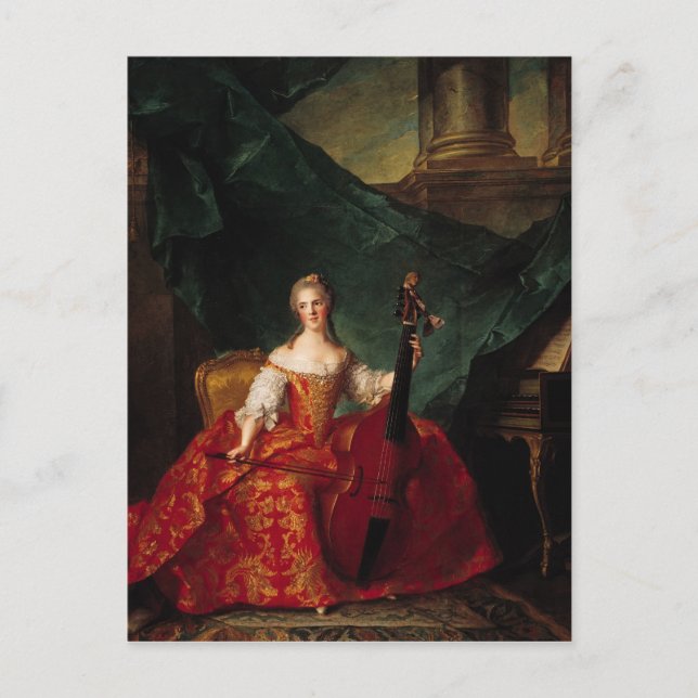 Carte Postale Madame Henriette de France en cour (Devant)