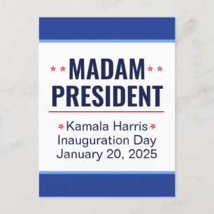 Carte Postale Madame la Présidente Kamala Harris Inauguration