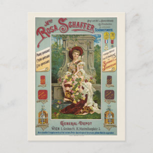 Carte Postale Madame la Rose Schaffer Autriche Poster vintage an