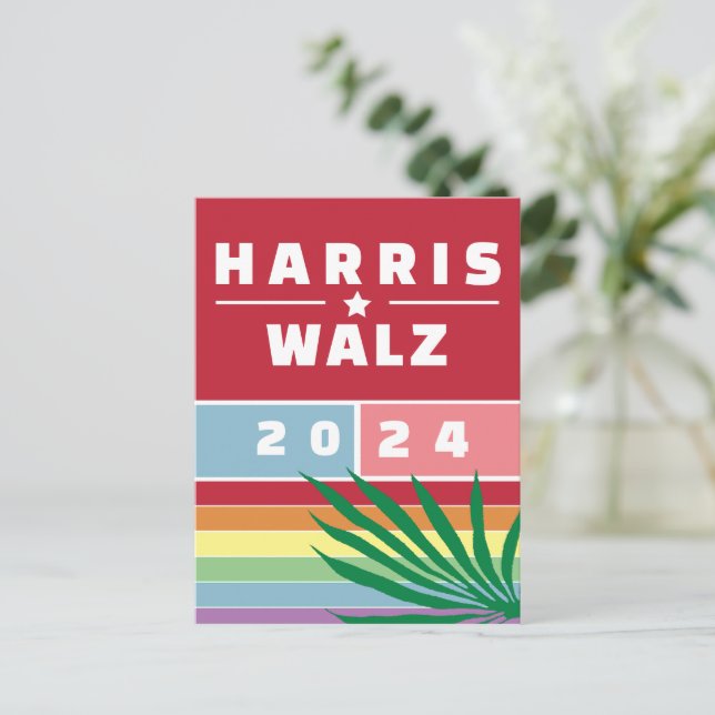 CARTE POSTALE MADAME LE PRÉSIDENT KAMALA HARRIS WALZ 2024 (Debout devant)