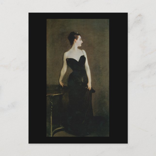Carte Postale Madame X par John Singer Sargent (Devant)