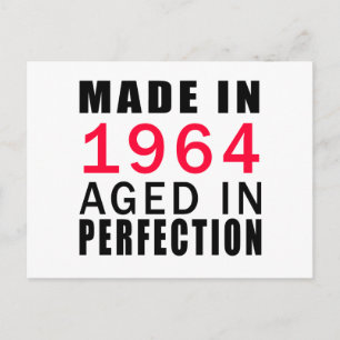 Carte Postale Made in 1964 Aged in Perfection