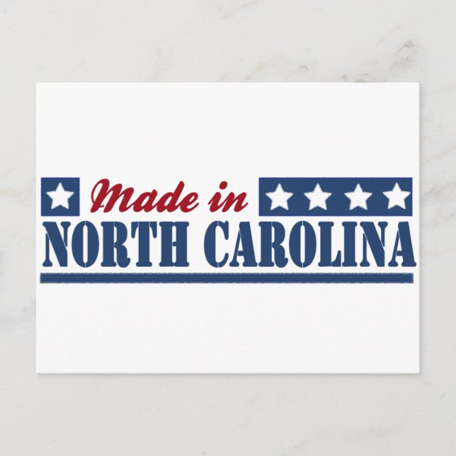 Carte Postale "Made In North Carolina" "North Carolina state" "N (Devant)