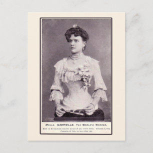 Carte Postale Mademoiselle Gabrielle La Demi-Femme, sur les Cart