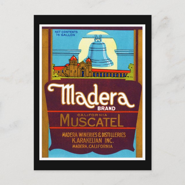 Carte Postale Madera Muscatel (Devant)