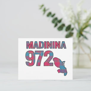 Carte Postale Madinina 972 - Fierté Martiniquaise Madras