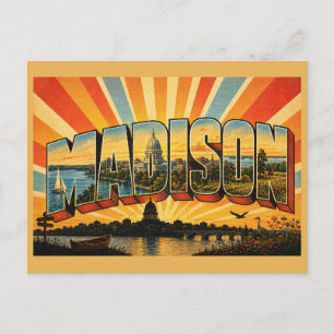 Carte Postale Madison WI Arboretum des lacs du Capitole Art