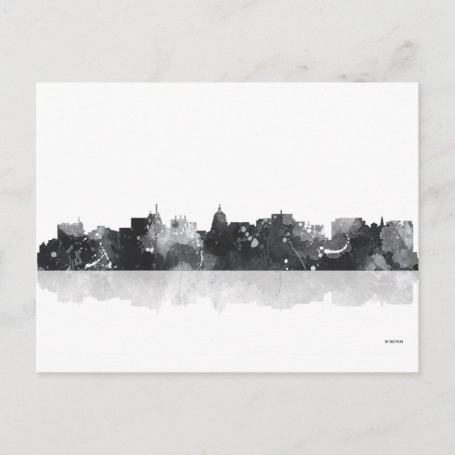 CARTE POSTALE MADISON, WISCONSON SKYLINE (Devant)