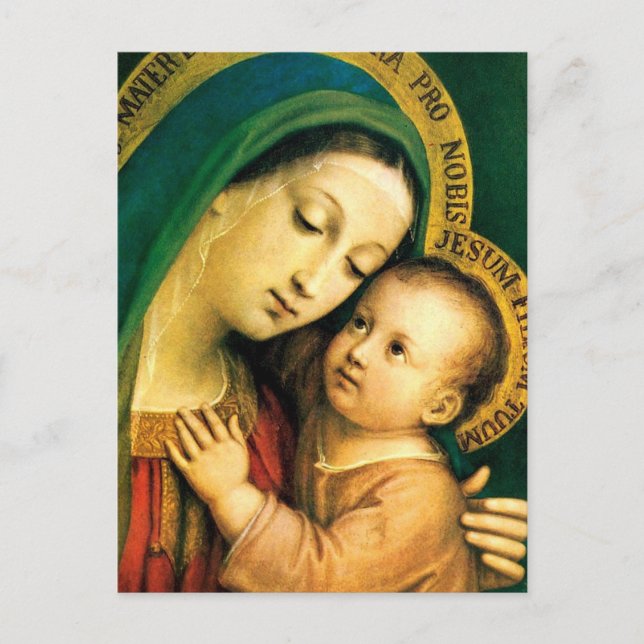 CARTE POSTALE MADONE ET ENFANT (Devant)