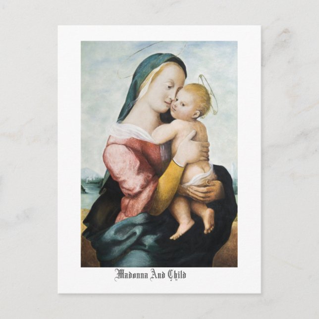 Carte postale Madonna & Child (Devant)