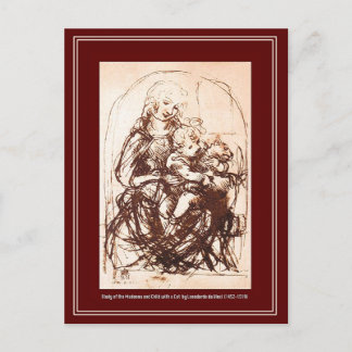Carte postale : Madonna & Christ Child tenant un c