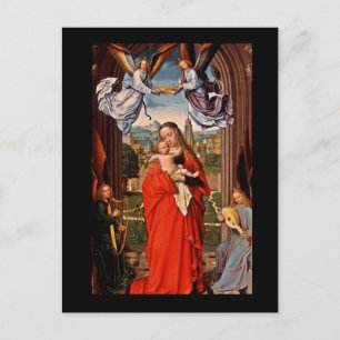 Carte Postale Madonna Christ Enfant et Anges