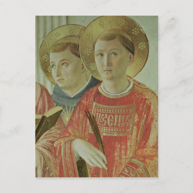 Carte Postale Madonna de l'Ombre, détail de saint Thomas (Devant)