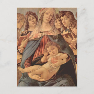Carte Postale Madonna della Melagrana Botticelli