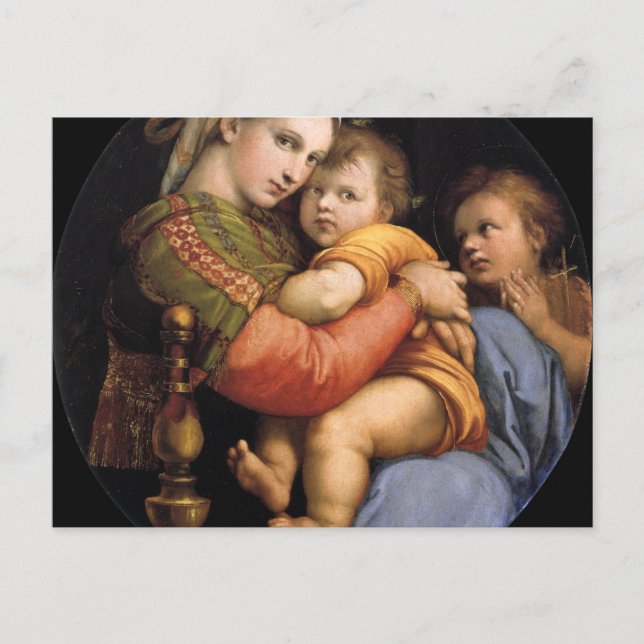 Carte Postale Madonna Della Sedia (Devant)