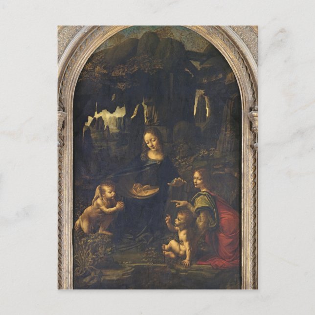 Carte Postale Madonna des Rochers, vers 1478 (Devant)