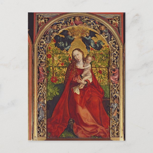 Carte Postale Madonna du Rose Bower, 1473 (Devant)