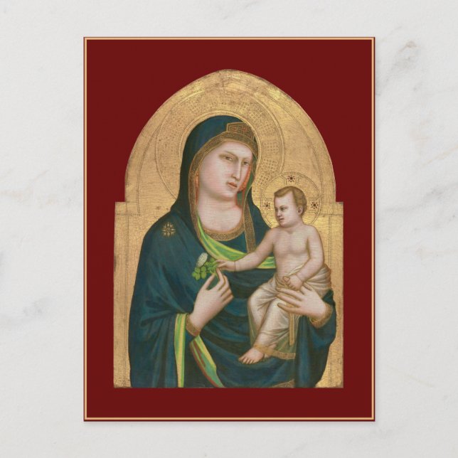 CARTE POSTALE : MADONNA & ENFANT : GIOTTO : 1337 (Devant)