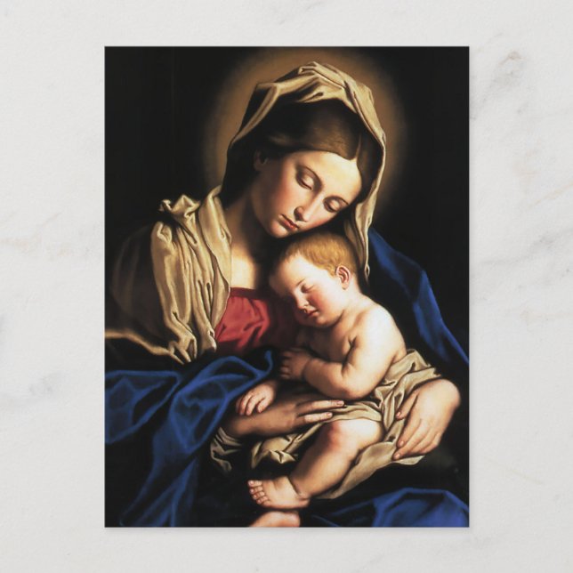 CARTE POSTALE MADONNA ET ENFANT (Devant)