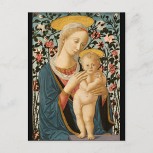 Carte Postale Madonna et Enfant Jésus Vierge Marie Art Vintage