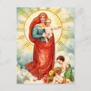 Carte Postale Madonna et l'enfant