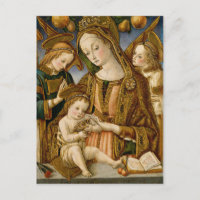 Madonna et l'enfant avec deux anges