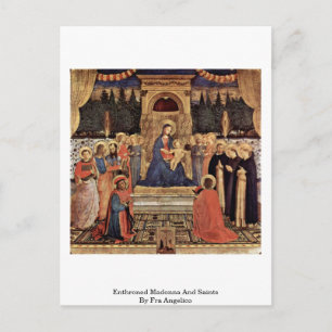 Carte Postale Madonna Et Les Saints De Fra Angelico