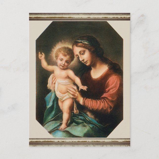 Carte Postale Madonna et son enfant (Devant)