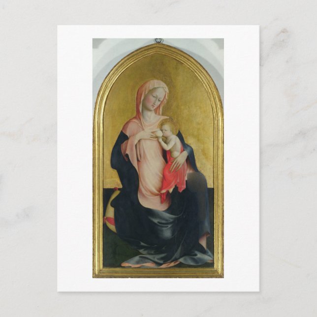 Carte Postale Madonna of Humility, c.1410 (température sur panne (Devant)