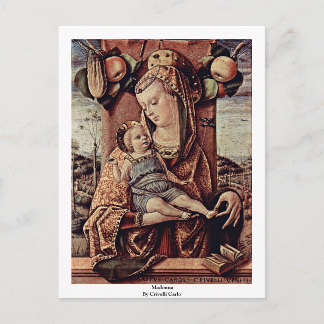 Carte Postale Madonna Par Crivelli Carlo (Devant)