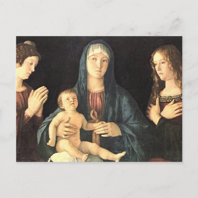 Carte Postale Madonna und zwei Heilige (Devant)