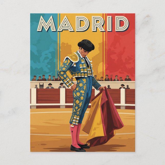 Carte Postale Madrid Bullfighter Espagne Voyage (Devant)
