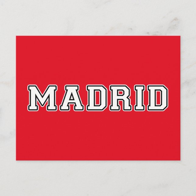 Carte Postale Madrid Espagne (Devant)
