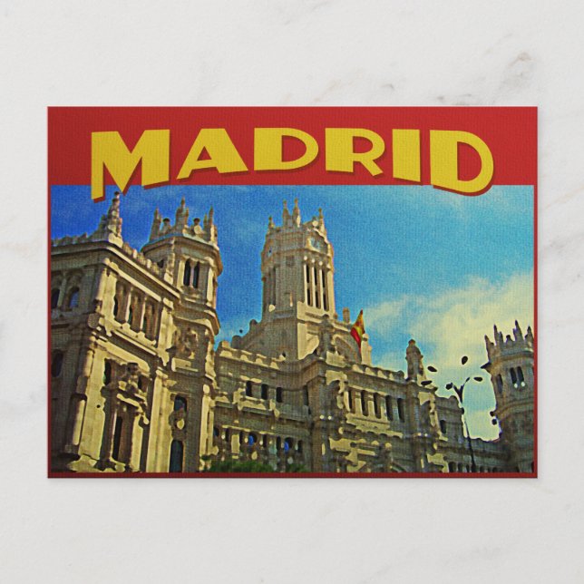 Carte Postale Madrid Espagne (Devant)
