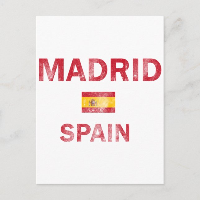 Carte Postale Madrid Espagne Designs (Devant)