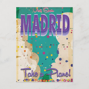 Carte Postale Madrid, Espagne Vacances Vintages