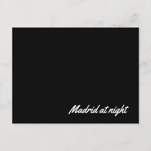 Carte postale Madrid la nuit