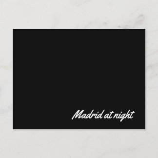 Carte postale Madrid la nuit