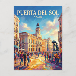 Carte Postale Madrid - Puerta del Sol Espagne