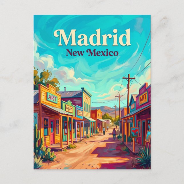 Carte Postale Madrid, Santa Fe États-Unis (Devant)